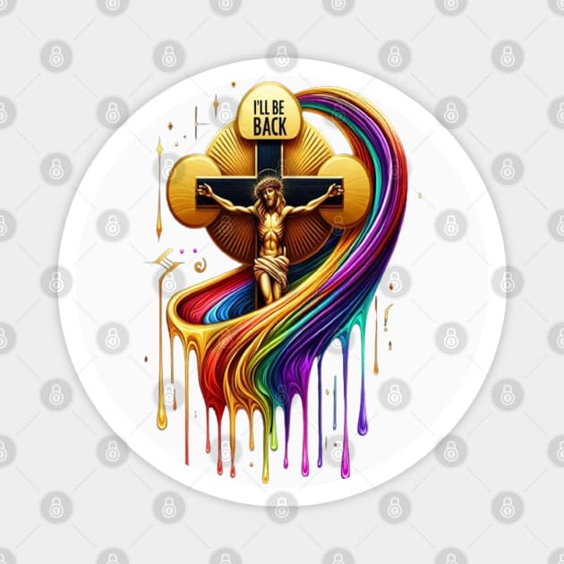 Contemporary Artistic Design of Crucified Figure Magnet by coollooks